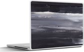 Laptop sticker - 17.3 inch - Verf - Abstract - Zwart - 40x30cm - Laptopstickers - Laptop skin - Cover