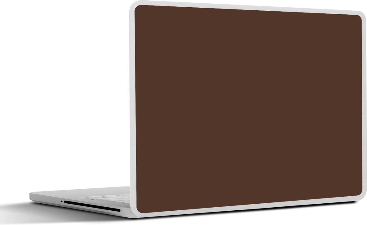 Laptop sticker - 10.1 inch - Bruin - Donker - Kleuren - 25x18cm - Laptopstickers - Laptop skin - Cover