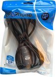 Un câble USB-C vers HDMI noir DrPhone dans un emballage bleu et blanc avec le logo 'HIGH QUALITY DP'.