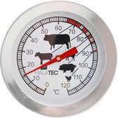 Thermomètre à viande - Thermomètre BBQ - Acier inoxydable - Thermomètre de cuisson - Thermomètre alimentaire - Mesurer la température - Thermomètre à cœur