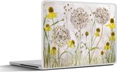 Sticker pour ordinateur portable - 13,3 pouces - Fleurs - Nature morte - Peinture à l'huile
