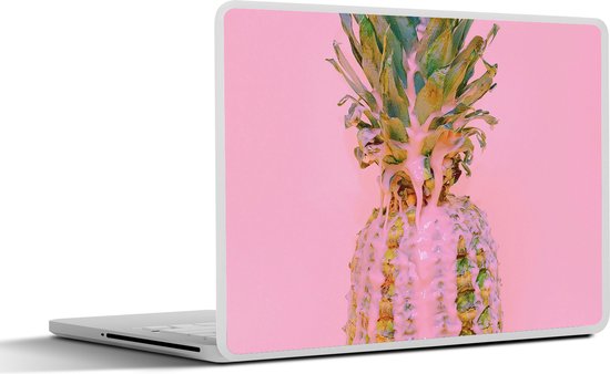 Autocollant pour ordinateur portable - 11,6 pouces - Peinture - Ananas - Rose - Été - 30x21cm - Autocollants pour ordinateur portable - Peau pour ordinateur portable - Couverture