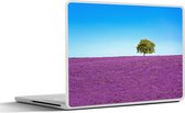 Laptop sticker - 13.3 inch - Boom - Paars - Lucht - Lavendel - 31x22,5cm - Laptopstickers - Laptop skin - Cover