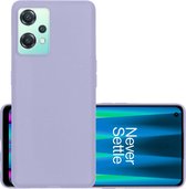 Hoes Geschikt voor OnePlus Nord CE 2 Lite Hoesje Cover Siliconen Back Case Hoes - Lila