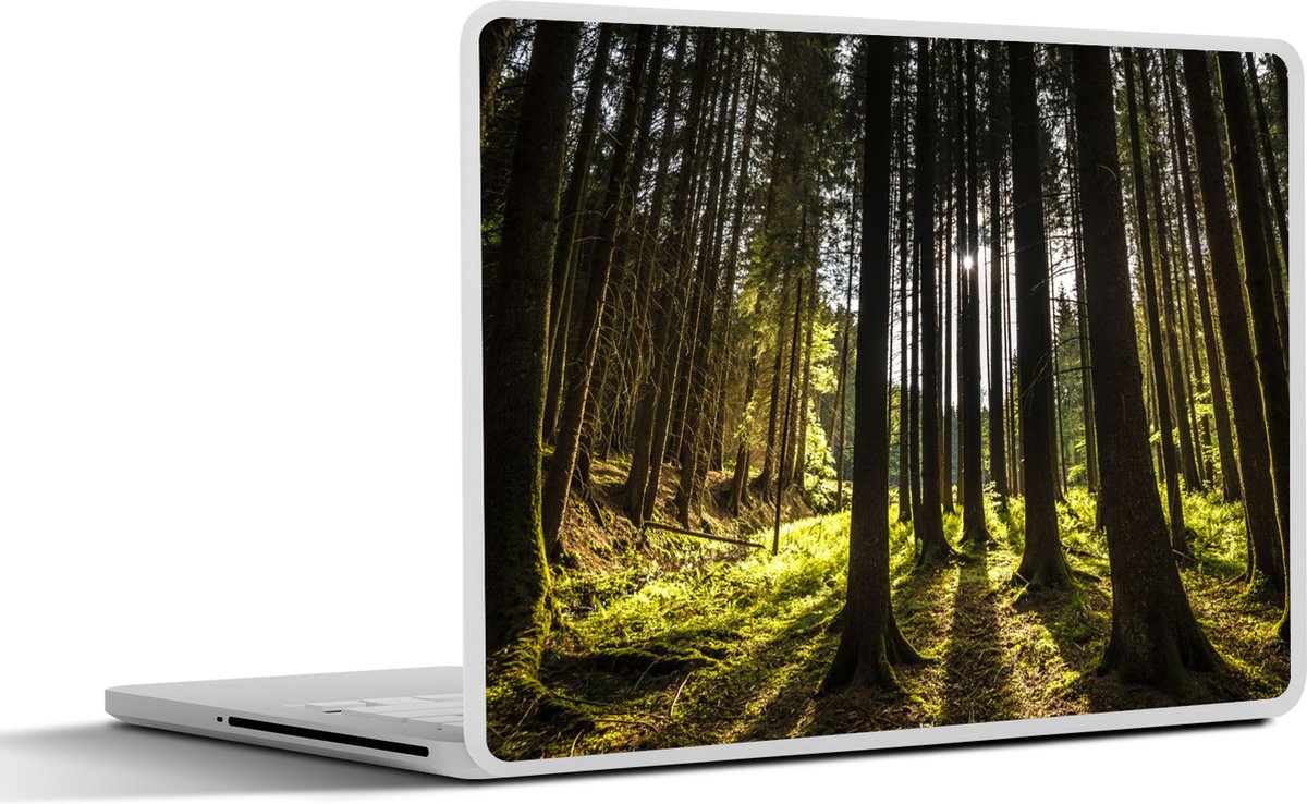 Laptop sticker - 11.6 inch - Boom - Natuur - Zon - Bos - 30x21cm - Laptopstickers - Laptop skin - Cover