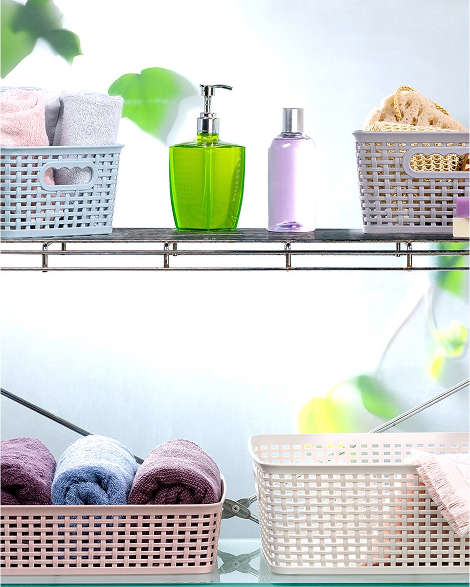 Ratten Wit Opbergmand Rattan 12L - Mand - Rechthoek - Wit | bol.com