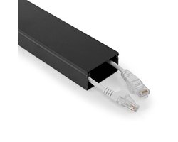 Nedis Kabelmanagement - Buis - 1 Stuks - Maximale kabeldikte: 25 mm - Aluminium - Zwart