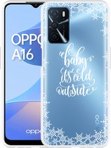 Oppo A16 / A16s Hoesje Cold Outside - Designed by Cazy