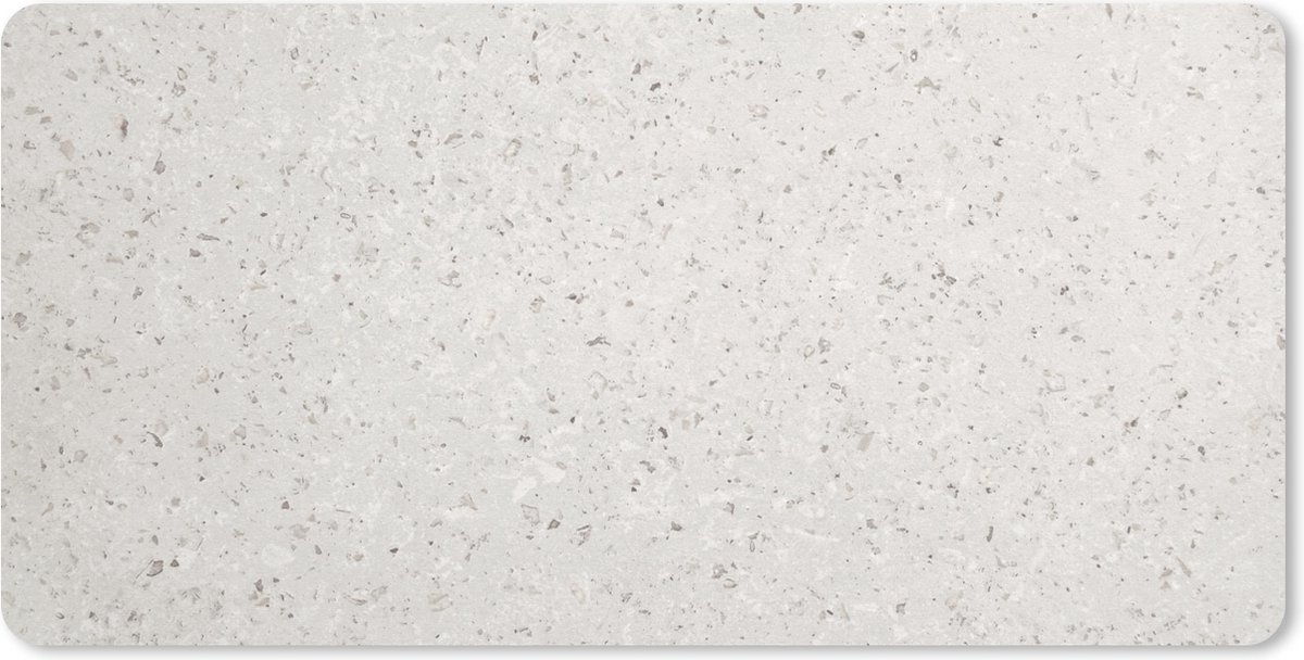 Muismat - Graniet - Grijs - Patroon - Design - Wit - Bureau mat - 80x40 cm
