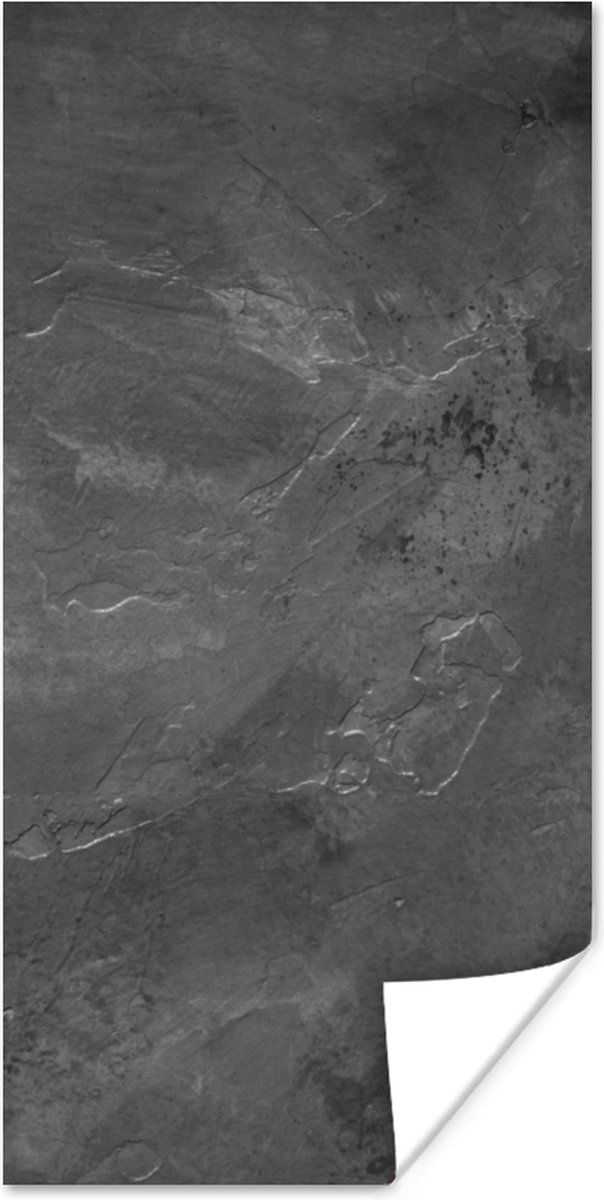 Poster Structuur - Cement - Beton - Grijs - Vintage - 60x120 cm