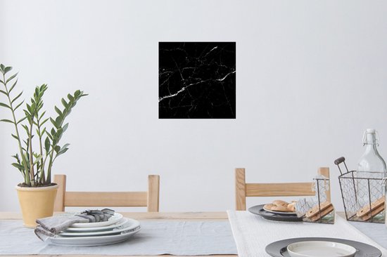 Stickers muraux - Sticker Feuille - Marbre - Zwart - Aspect Marbre - Wit - Luxe - Pierre - 30x30 cm - Film Adhésif - Stickers muraux Chambre Enfant - Papier Peint Auto Adhésif