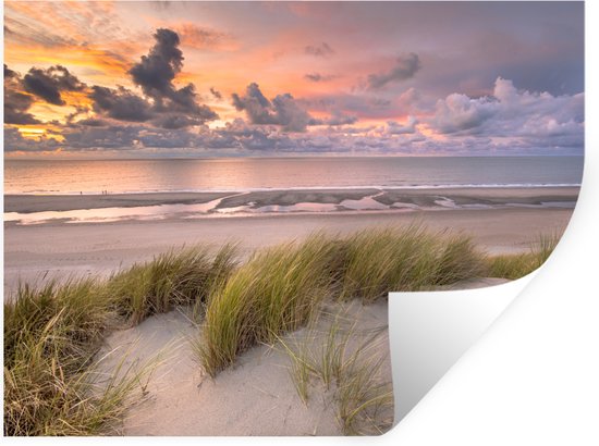 Stickers Muraux Aquarelle Dessin Animé Nuage Château Cheval Blanc Wall Sticker Autocollant