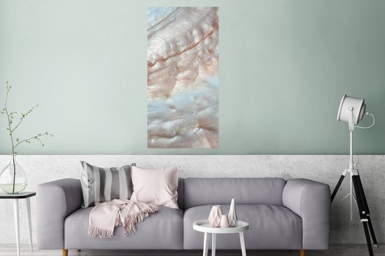 Poster Schelpen - Abstract - Natuur - 60x120 cm - Kerstversiering - Kerstdecoratie voor binnen - Kerstmis