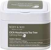 Mary & May Mary & May - CICA Masque apaisant à l'arbre à thé Houttuynia 30 pièces 30 masques en feuilles