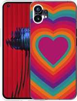 Nothing Phone (1) Hoesje Retro Hart - Designed by Cazy