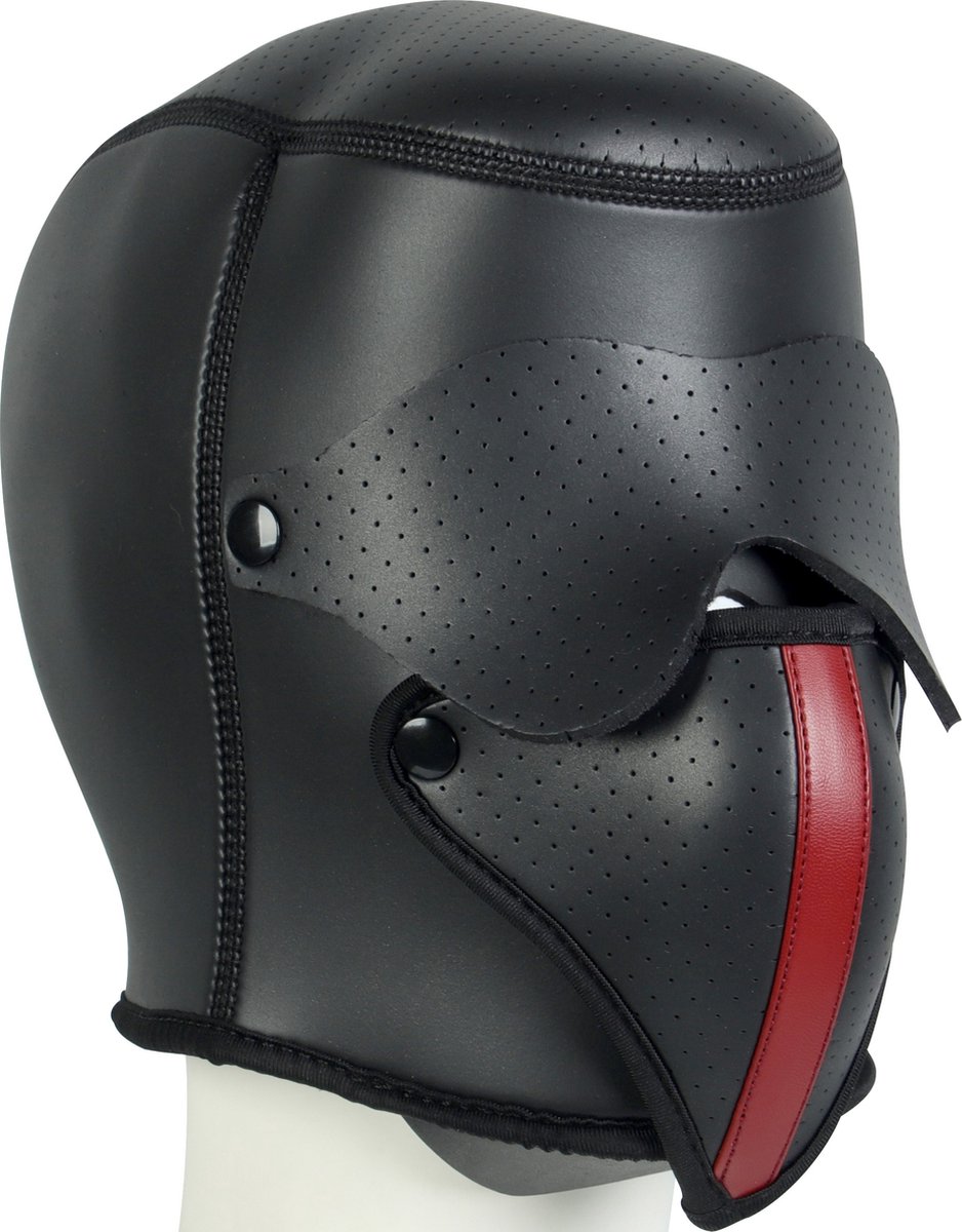 Banoch | Masker Cobra | neopreen | afneembaar oog & mondmasker | bondage — afbeelding 6