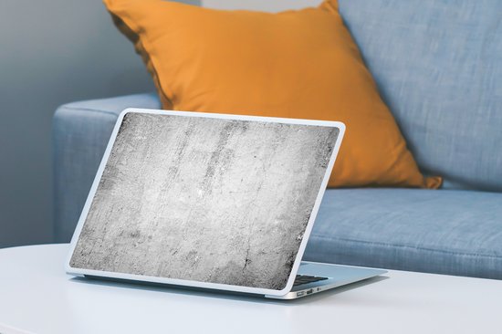 Sticker ordinateur portable - 14 pouces - Imprimé béton - Grijs - Motif