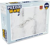 Puzzel Beton - Grijs - Wit - Legpuzzel - Puzzel 1000 stukjes volwassenen
