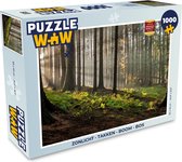 Puzzel Zon - Takken - Bomen - Bos - Natuur - Legpuzzel - Puzzel 1000 stukjes volwassenen