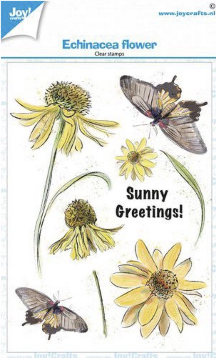 Joy! Crafts Clearstamp - Bloem zonnehoed - Echinacea A6 (04-22)-Stempel-Kaarten maken-Scrapbook-DIY