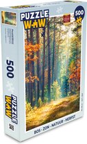 Puzzel Bos - Zon - Natuur - Herfst - Legpuzzel - Puzzel 500 stukjes