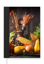 Carnet - Cahier d'écriture - Légumes - Fruits - Rustique - Table - Carnet - Format A5 - Bloc-notes