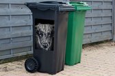 Container sticker Schotse hooglander - Zwart - Koe - Dieren - 40x60 cm - Kliko sticker
