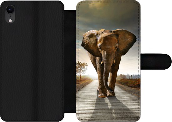 Telefoonhoesje Geschikt voor iPhone XR telefoonhoesje Olifant Weg  Dieren bol