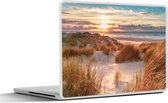 Laptop sticker - 11.6 inch - Duin - Planten - Zonsondergang - Strand - Zee - 30x21cm - Laptopstickers - Laptop skin - Cover