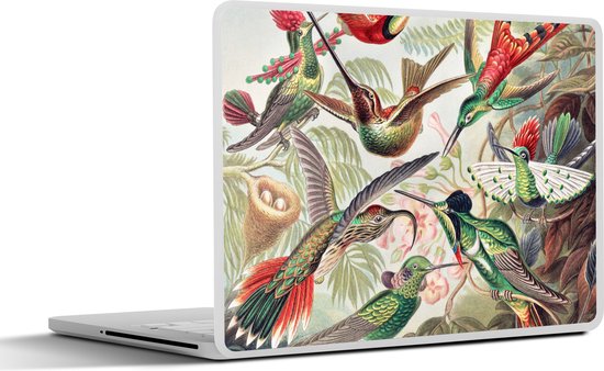 Foto: Laptop sticker 10 1 inch kolibrie vintage ernst haeckel vogel kunst natuur 25x18cm laptopstickers laptop skin cover