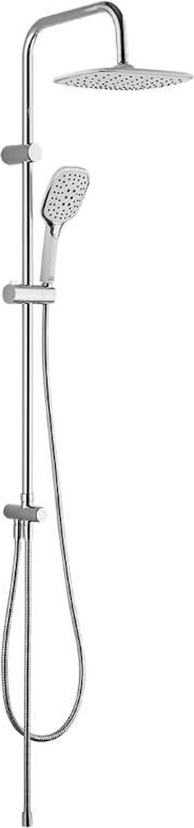 Zorita - regendoucheset, chroom-wit