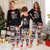 Volwassen en kinderen - Kerst pyjama - Kerst onesie - Kerst pyjama Koppel - Kerst pyjama Dames - Kerst pyjama man en vrouw - Kerst pyjama gezin _ KIND-MAAT 10J