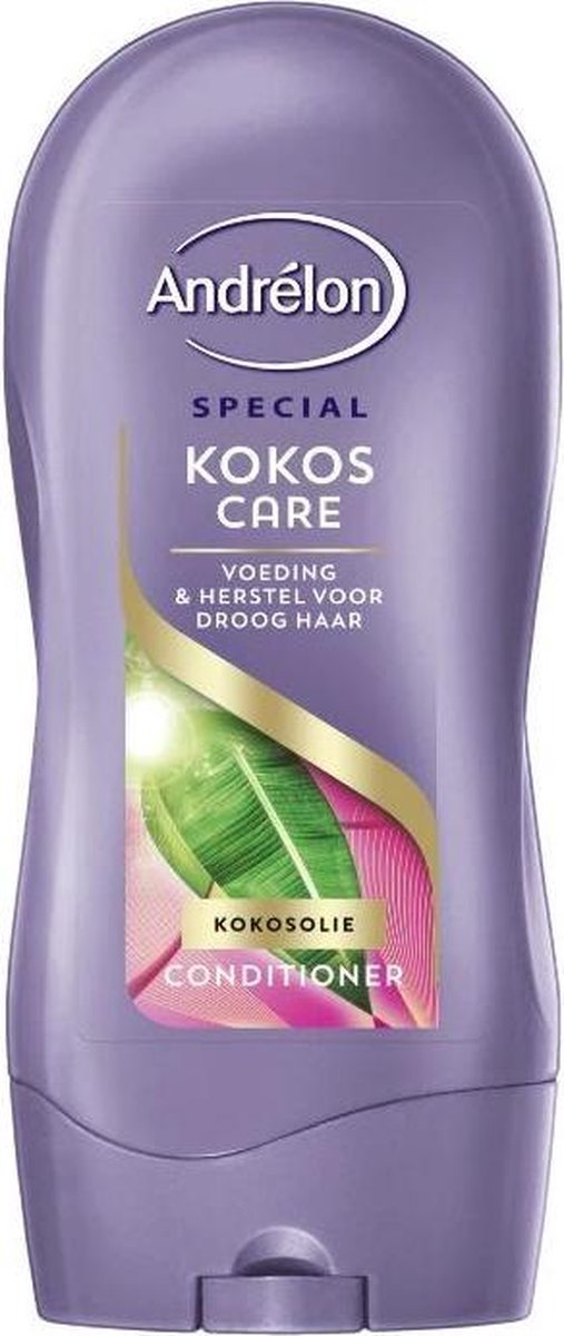 2 x Andrélon Kokos Care Conditioner - Kokosolie - Voeding & herstel voor droog haar - Conditioner - Crèmespoeling.