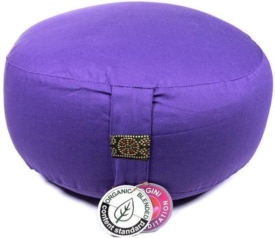 Zentana Meditatiekussen - Yogi & Yogini - Biologisch Katoen - Verstelbaar - Violet van Yogi & Yogini — afbeelding 2