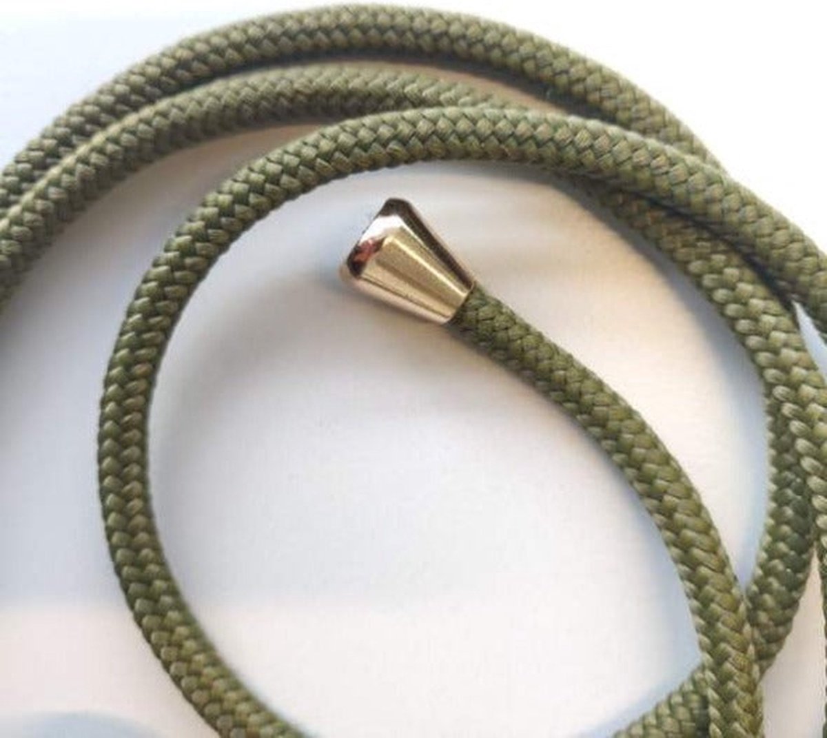 Hendy telefoonhoesje met koord - Classic - Army Green - iPhone 14 Plus