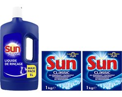 Sun 1 Liter spoelglans + 2 x 1kg Vaatwaszout