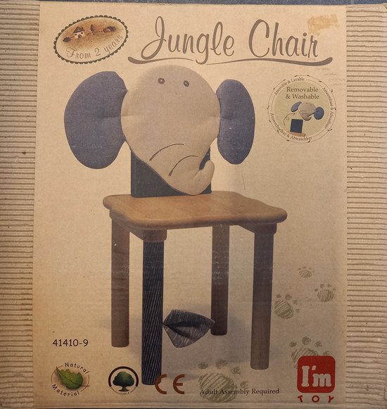 Jungle chair Zebra stoel I'm Toy Natuurlijke materialen bol