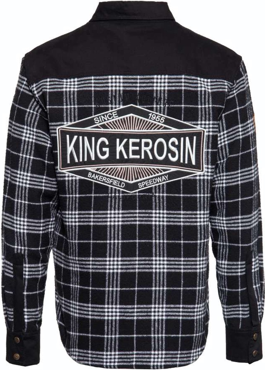 King Kerosin Overhemd -S- K.K. Adventure Gear - Kustom Kulture 2 in 1 met Softshell voering Zwart