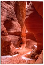 WallClassics - Dibond - Ravijnin Antelope Canyon - 70x105 cm Foto op Aluminium (Met Ophangsysteem)