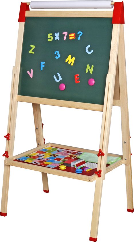 Planche à dessin éducative multifonctionnelle en bois pour enfants - tableau  noir 