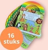 Uitdeelboekjes - Wilde dieren Kleurboekjes - 16 stuks - Uitdelen - Verjaardag