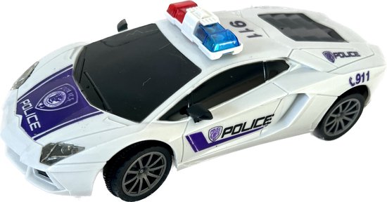 Voiture jouet électrique pour enfant et bébé modèle Ford Mustang Police  blanc