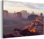 Wanddecoratie Metaal - Aluminium Schilderij Industrieel - De Hunt's Mesa Grand Canyon - 180x120 cm - Dibond - Foto op aluminium - Industriële muurdecoratie - Voor de woonkamer/slaapkamer
