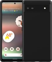 Casemania Hoesje Geschikt voor Google Pixel 6A Zwart - Siliconen Back Cover