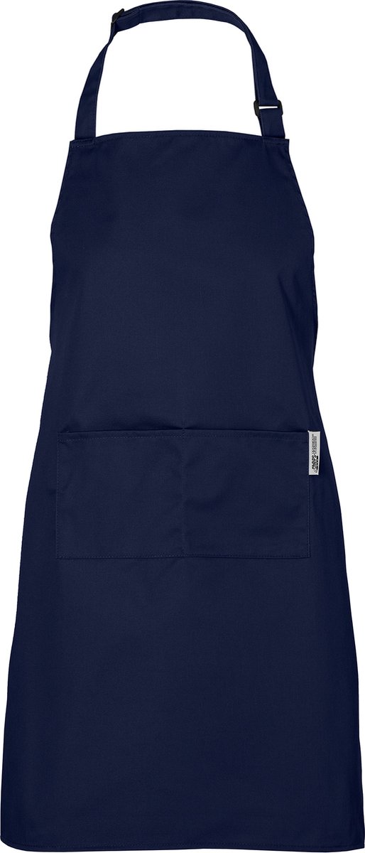 Chefs Fashion - Keukenschort - Horeca Schort - Donkerblauw Schort - 2 zakken - Simpel verstelbaar - 71 x 82 cm