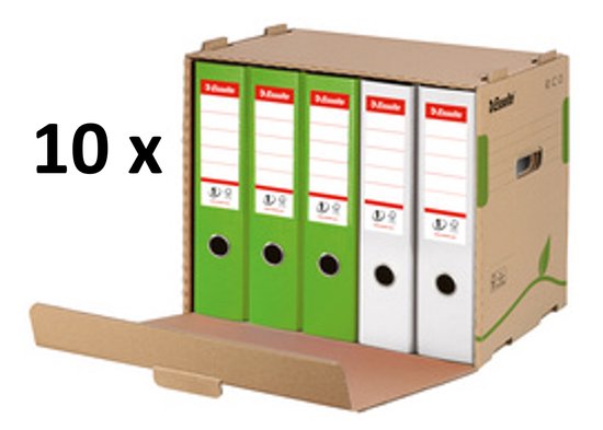 Esselte Archief Container Standaard voor kartonnen dozen, wit/rood - Esselte