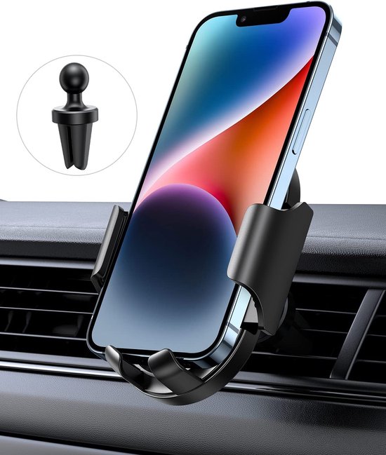 Support Telephone Voiture Grille aération, Porte Telephone Voiture Tableau  de Bord Rotation 360° pour iPhone