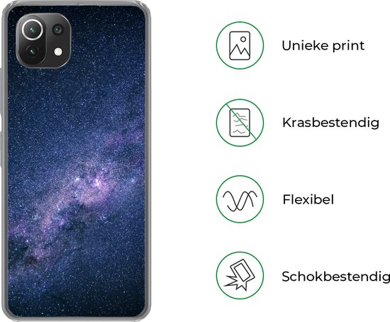 Coque Xiaomi 11T - Voie lactée - Etoiles - Espace - Garçons - Filles - Enfants - Coque en Siliconen