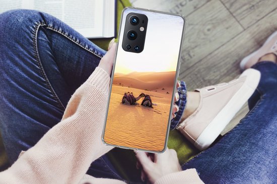 Convient pour coque OnePlus 9 Pro - Chameau - Désert - Sable - Coque de téléphone en Siliconen