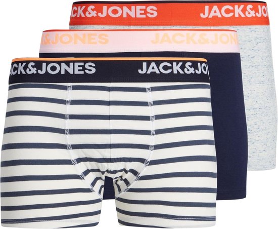 Jack&Jones - Homme - Lot de 3 boxers - Bleu foncé - XL